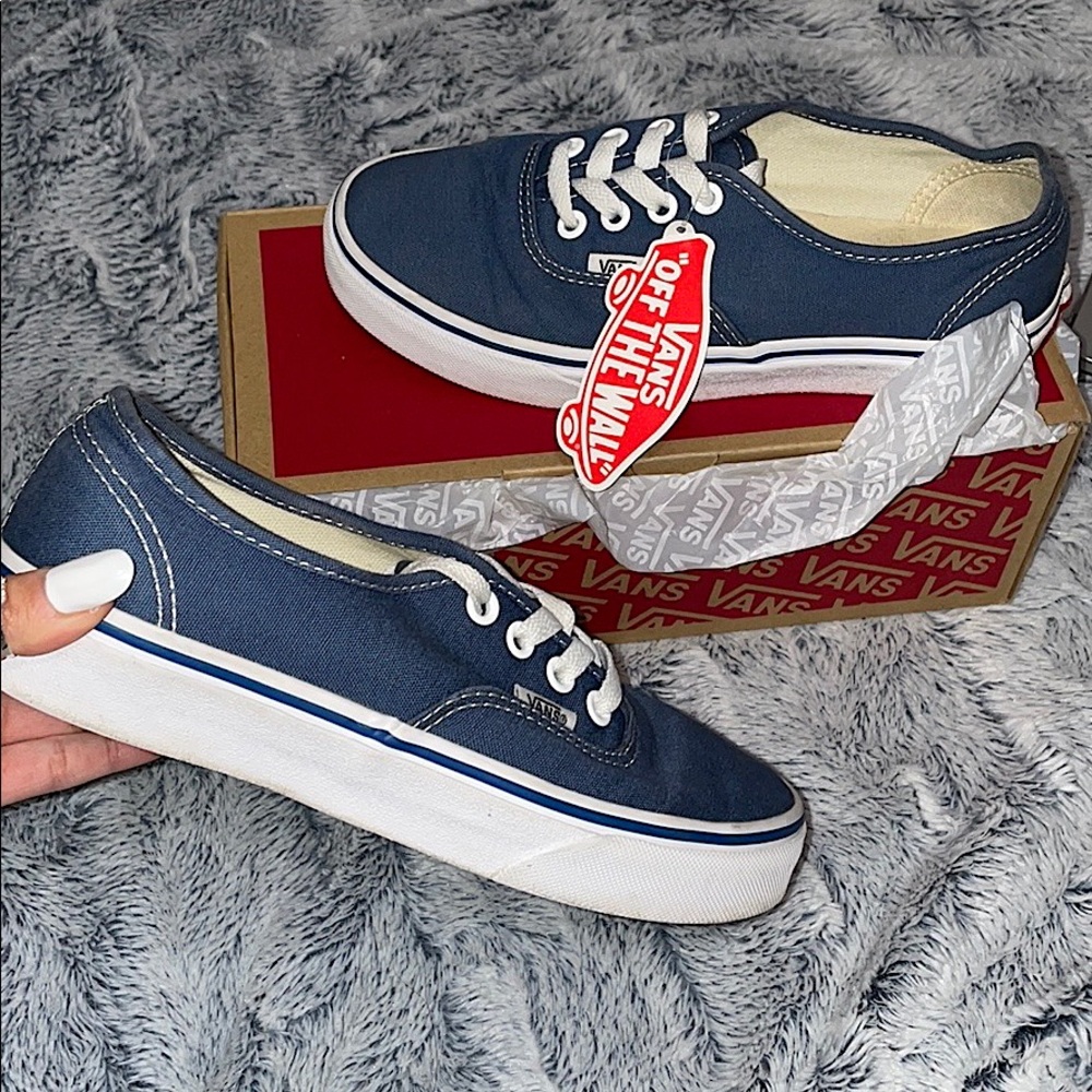 Navy Vans Skate Shoe